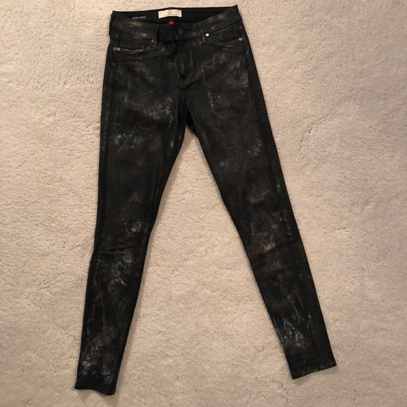 CJ by Cookie Johnson black jeans w metallic sz 26 - Picture 4 of 7